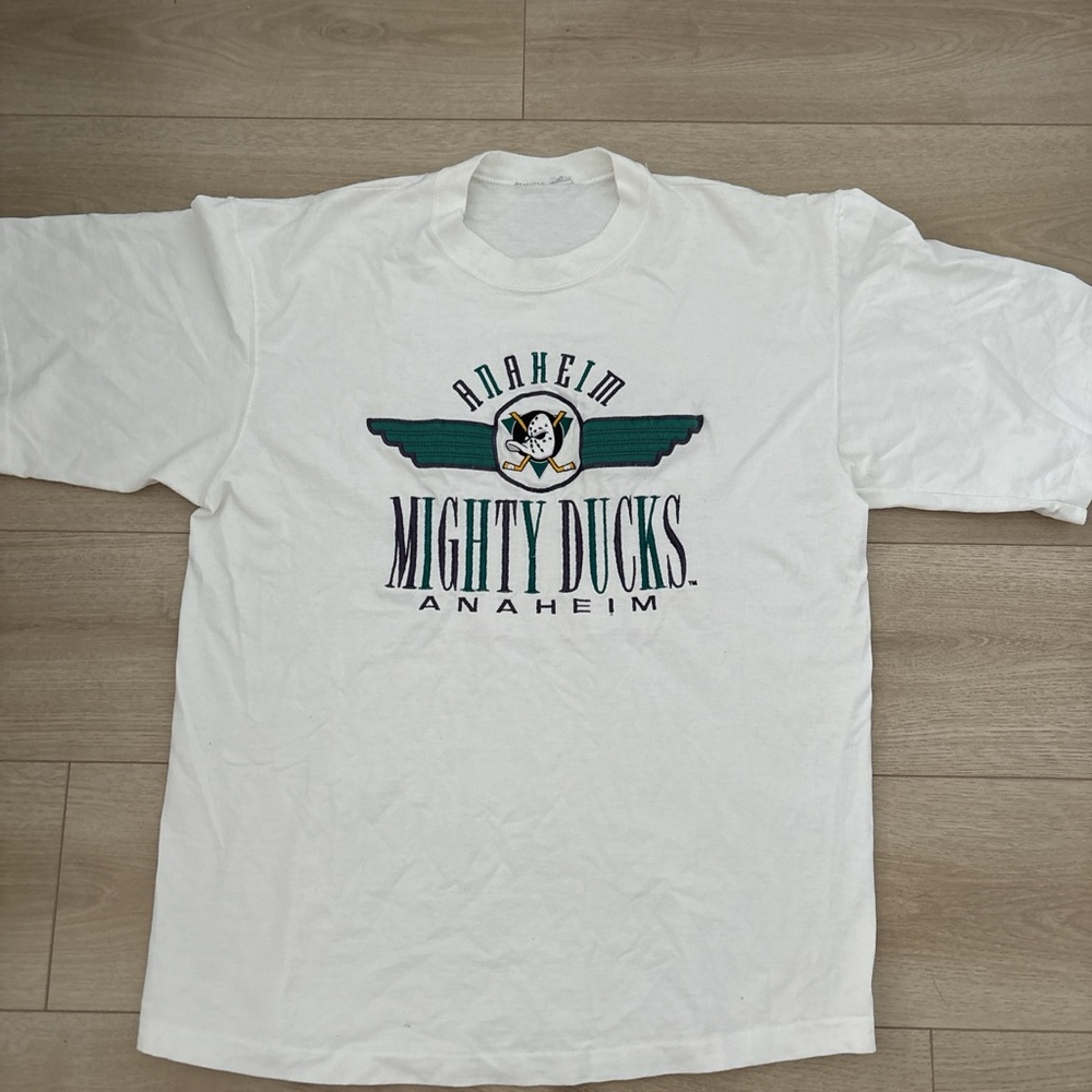 Vintage Anaheim Mighty Ducks White T-Shirt